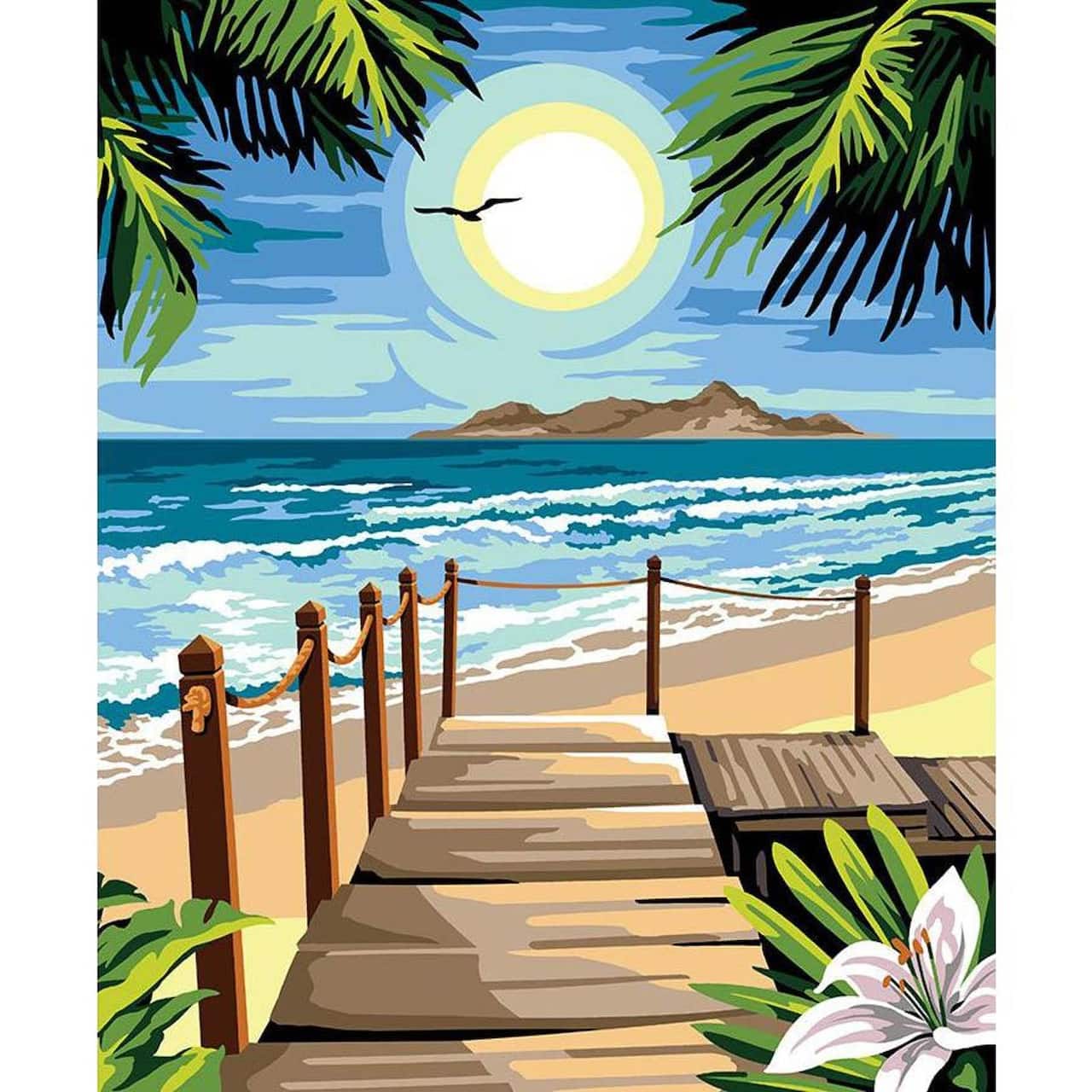 Gobelin The Pontoon Of The Islands Printed Tapestry Canvas